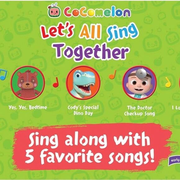 PREOWNED … COCOMELON “Let's All Sing Together” Interactive Book - Picture 5 of 5